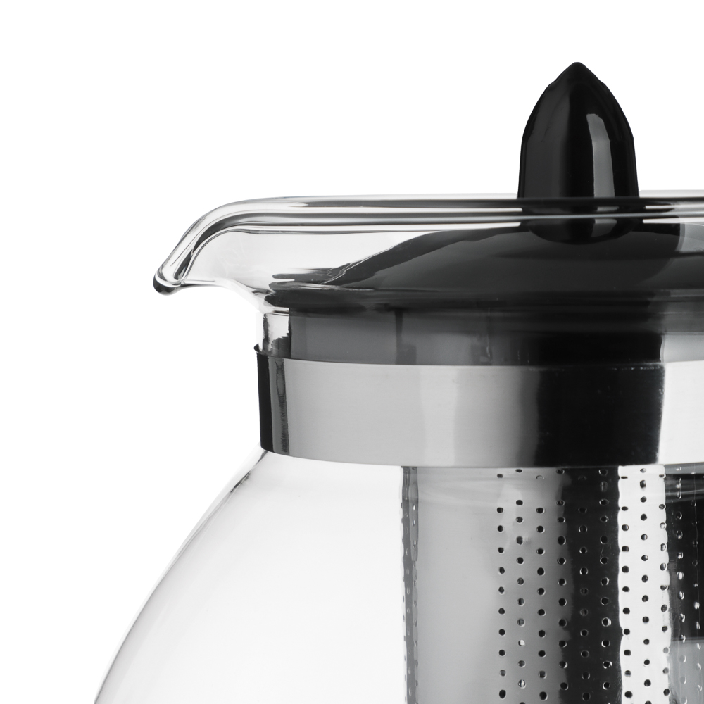 VETTA Классик Чайник заварочный 1,5л, стекло, нерж.сталь, арт.№ 850-273