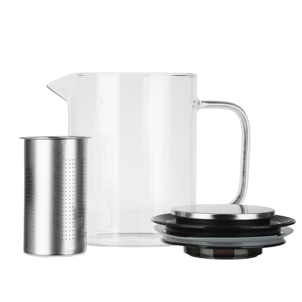 SATOSHI Монблан Чайник заварочный 1200мл, стекло, нерж.сталь, арт.№ 850-274