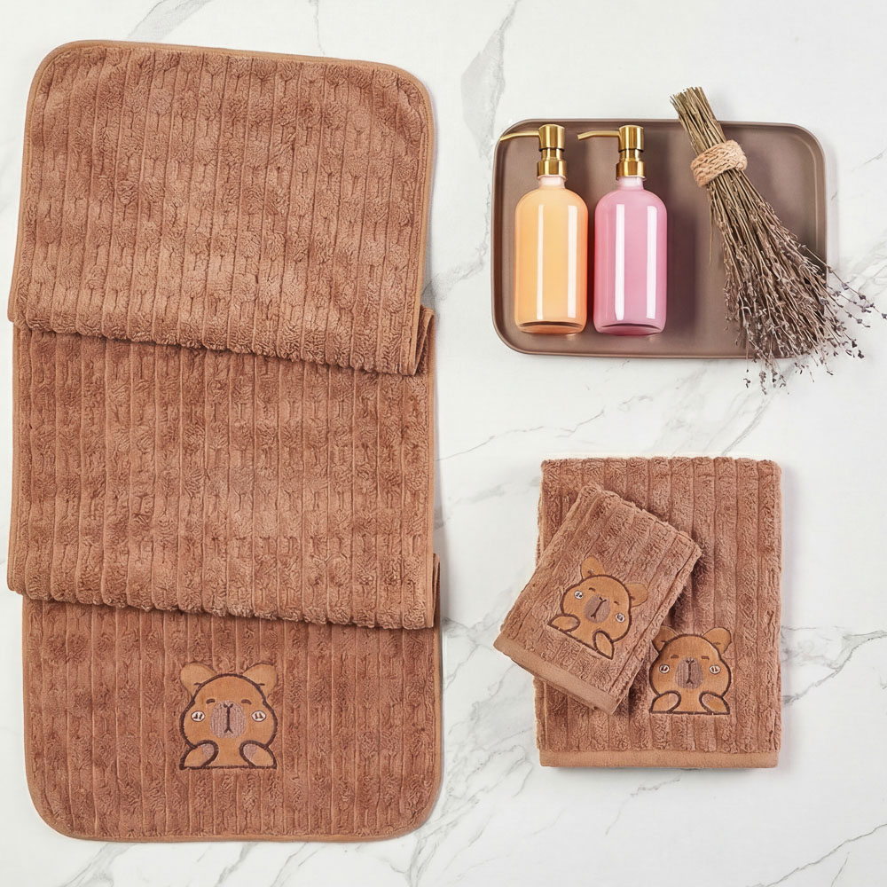 PROVANCE Капибары Полотенце супервпитывающее, 35х75см, 80% полиэстер, 20% полиамид, 280гр/м, 4 цв., арт.№ 484-215