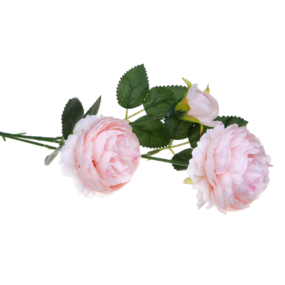 LADECOR Букет искусственных цветов розы, 65 см, ткань, пластик, железная проволока, 4 цвета, арт.№ 535-198