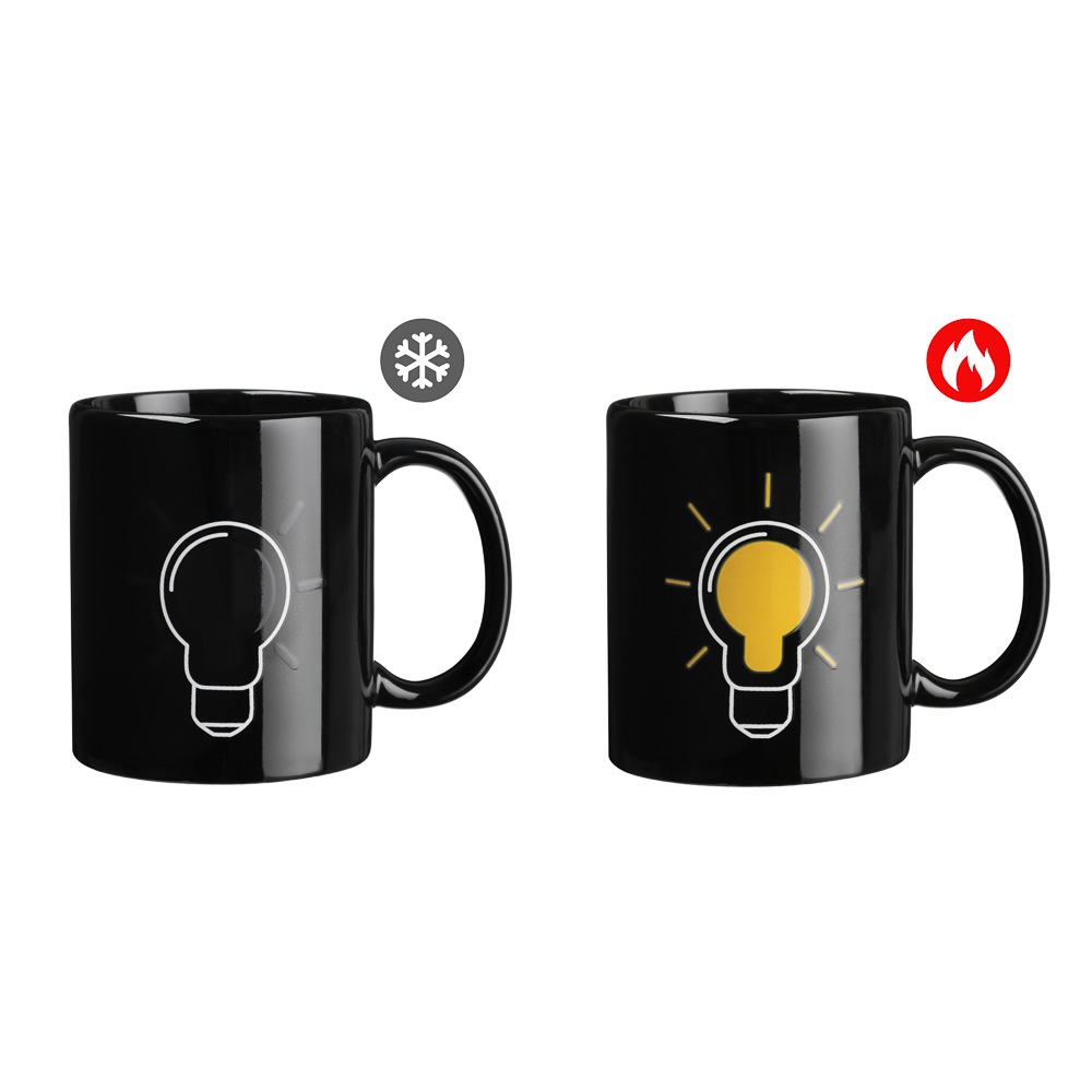 MILLIMI Лампочка Кружка 350мл с терморисунком, керамика, арт.№ 806-248