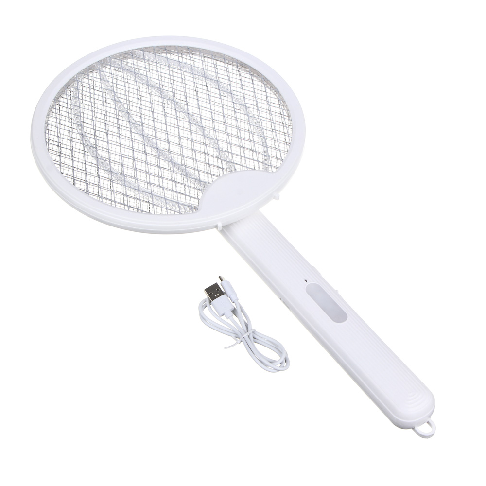 INBLOOM Мухобойка антимоскитная 2 в 1, USB, 46х23см, BH 3000V, PP, 500mAh, 5V, USB, арт.№ 159-173