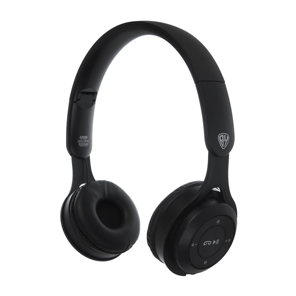 BY Наушники беспроводные полноразмерные Beatra, 250мАч, BT5.0, чёрный, арт.№ 410-299