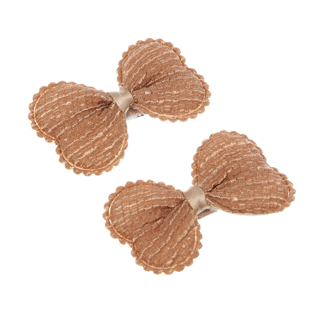 ЮНИLOOK Зажим для волос детский, 2шт, 5,5х3,5см, 6 цветов, полиэстер, металл, ACS25-4, арт.№ 321-388