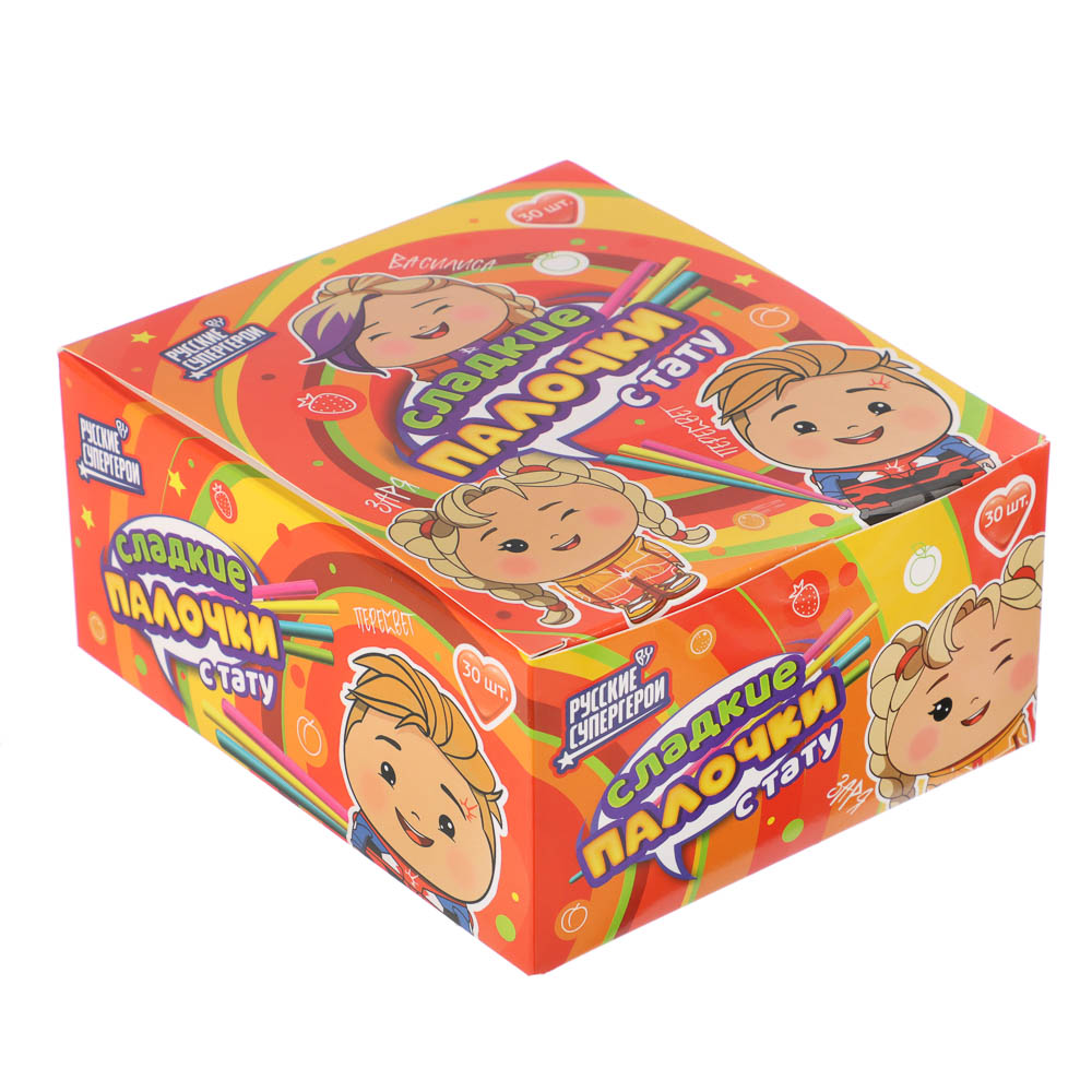 BY Русские Супергерои Сладкие палочки с тату 20 гр., арт.№ 347-206