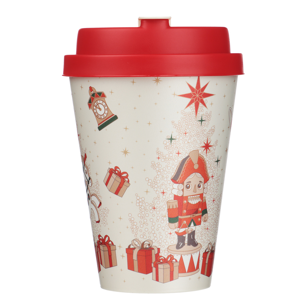 Щелкунчик Стакан с крышкой и клапаном 420мл, пластик, арт.№ 861-514