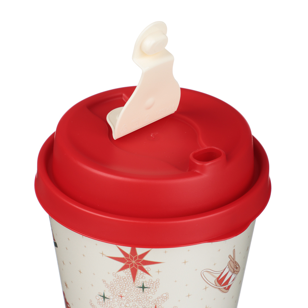 Щелкунчик Стакан с крышкой и клапаном 420мл, пластик, арт.№ 861-514