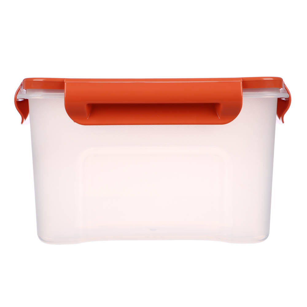 Контейнер для продуктов прямоугольный с защелками 1,1л, Цветы, пластик, арт.№ 861-430