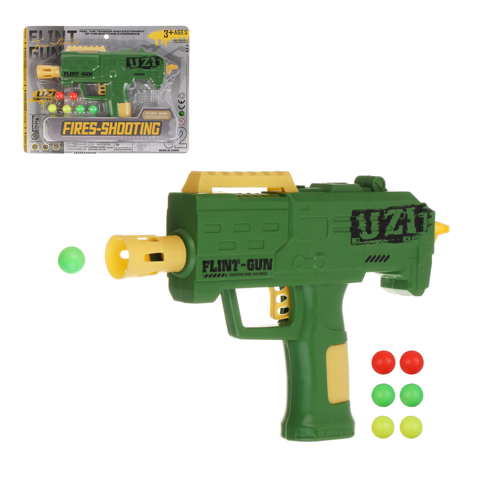 ИГРОЛЕНД Бластер с шариками, PP, 29х3,5х23 см, 2 дизайна, арт.№ 261-804