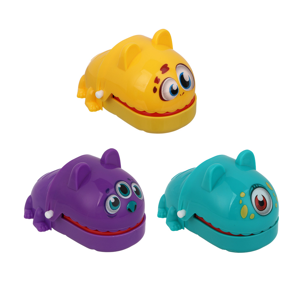 Игрушка антистресс "Зубастик", 10,5х6,5х6,5см, ABS, 3 дизайна, арт.№ 274-286