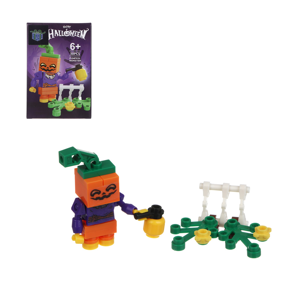 ИГРОЛЕНД Конструктор "Страшилки", 29-39 дет., 8х3,7х12 см, ABS, 4 вида, арт.№ 265-680