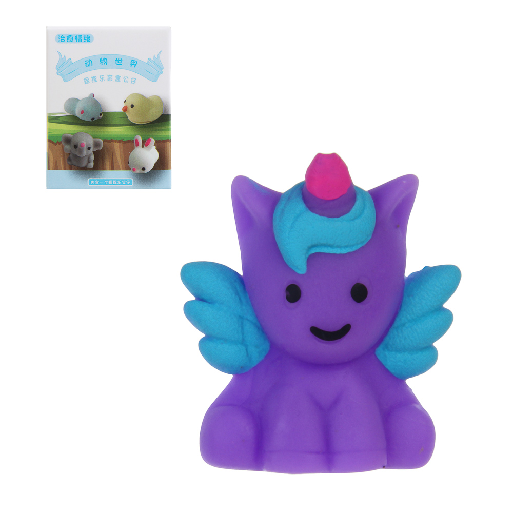 Игрушка антистресс мялка "Зоопарк", 8х5х2,5см, TPR, микс, арт.№ 297-185