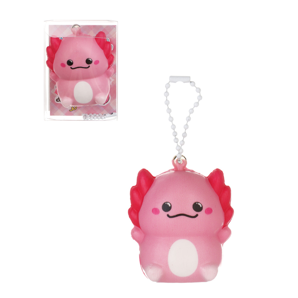 Игрушка антистресс сквиш "Аксолотль", PU, 5х5,5х3,5см, микс, арт.№ 297-186