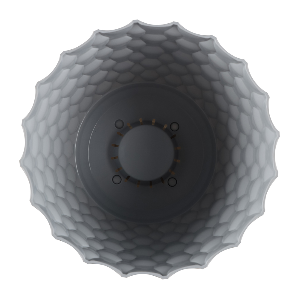 Горшок для цветов с поддоном "Wave", 2.5 л, d=17.5 см, микс цветов, арт.№ 164-413