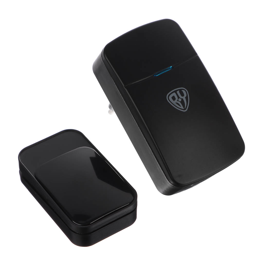 BY Звонок дверной электрический с кинетической кнопкой "Кинетик" (бат. не нужны), 230В, 38 мелодии, арт.№ 924-087