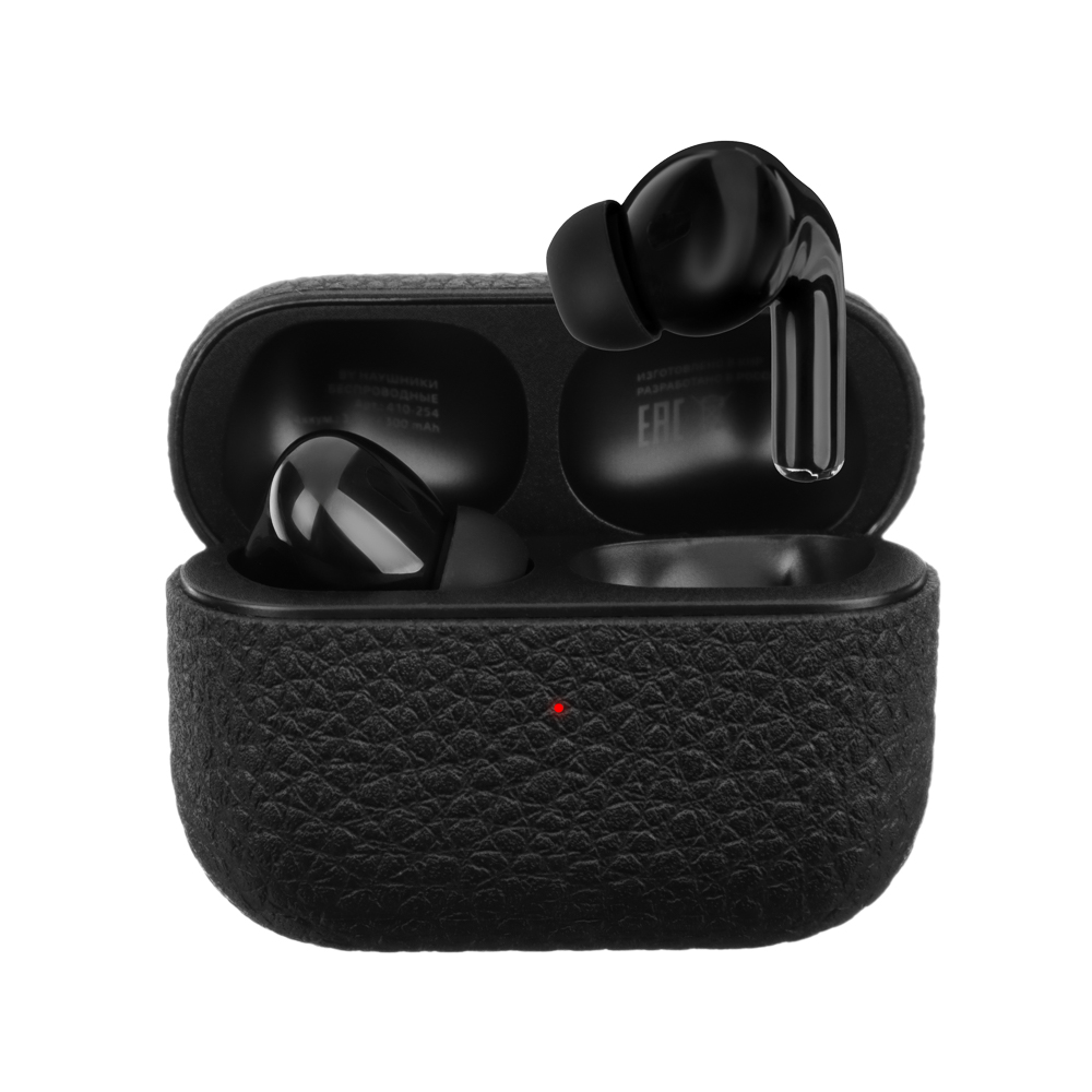 BY Рыжий Наушники беспроводные TWS внутриканальные, ANC, 30/300 mAh, чёрный, арт.№ 410-254