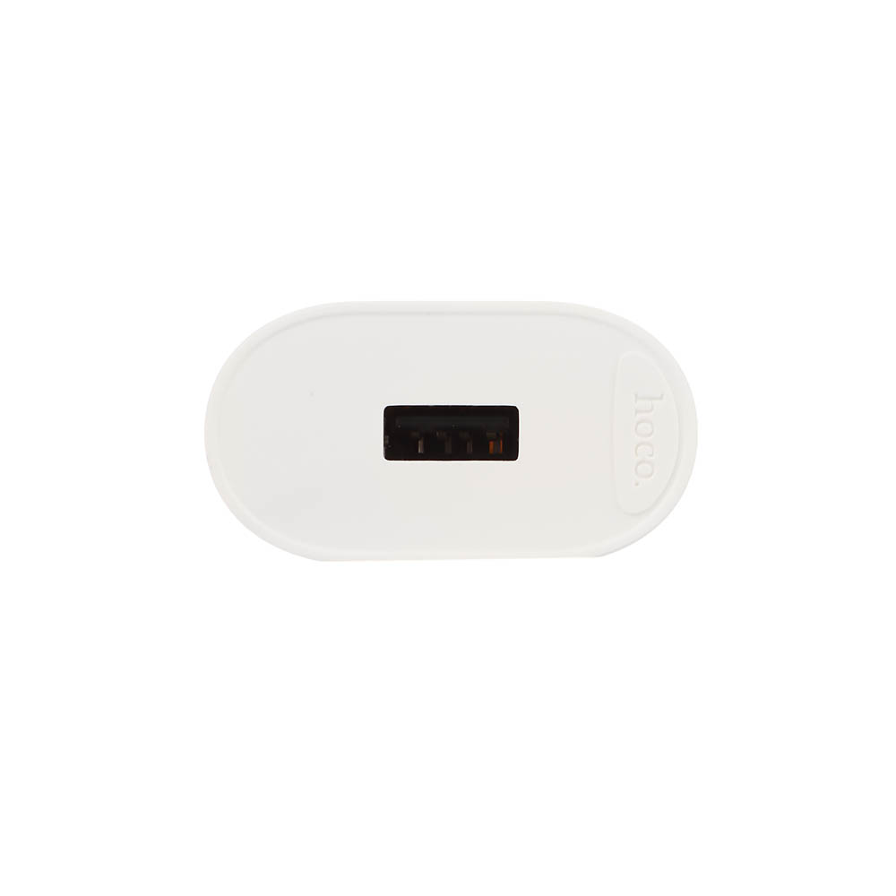 Сетевое зарядное устройство hoco. модель C109A, USB-A 10.5W, цвет: белый, арт.№ 916-277