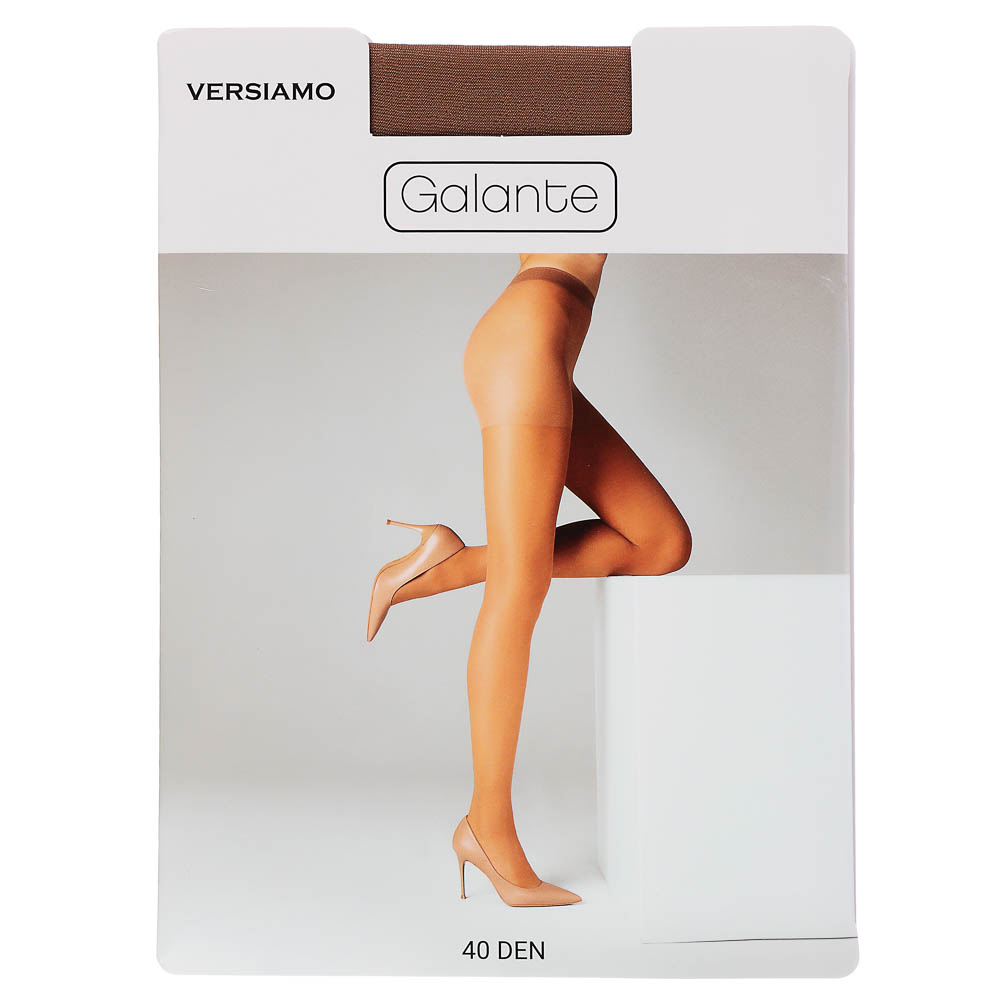 GALANTE Versiamo Колготки 40 DEN с шортиками, 85% полиамид, 15% эластан, размер 5, цвет загара, арт.№ 048-107