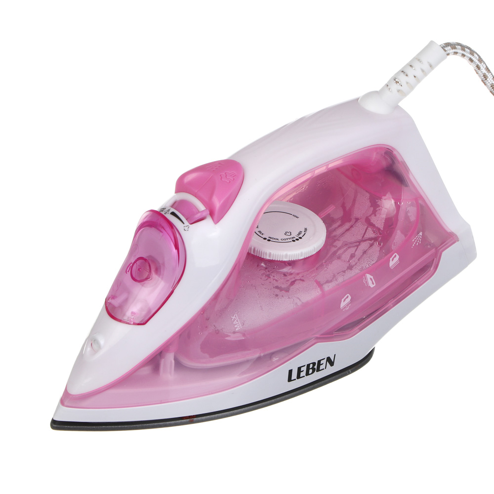 LEBEN Утюг с отпаривателем 1800 Вт, тефлон, арт.№ 249-064