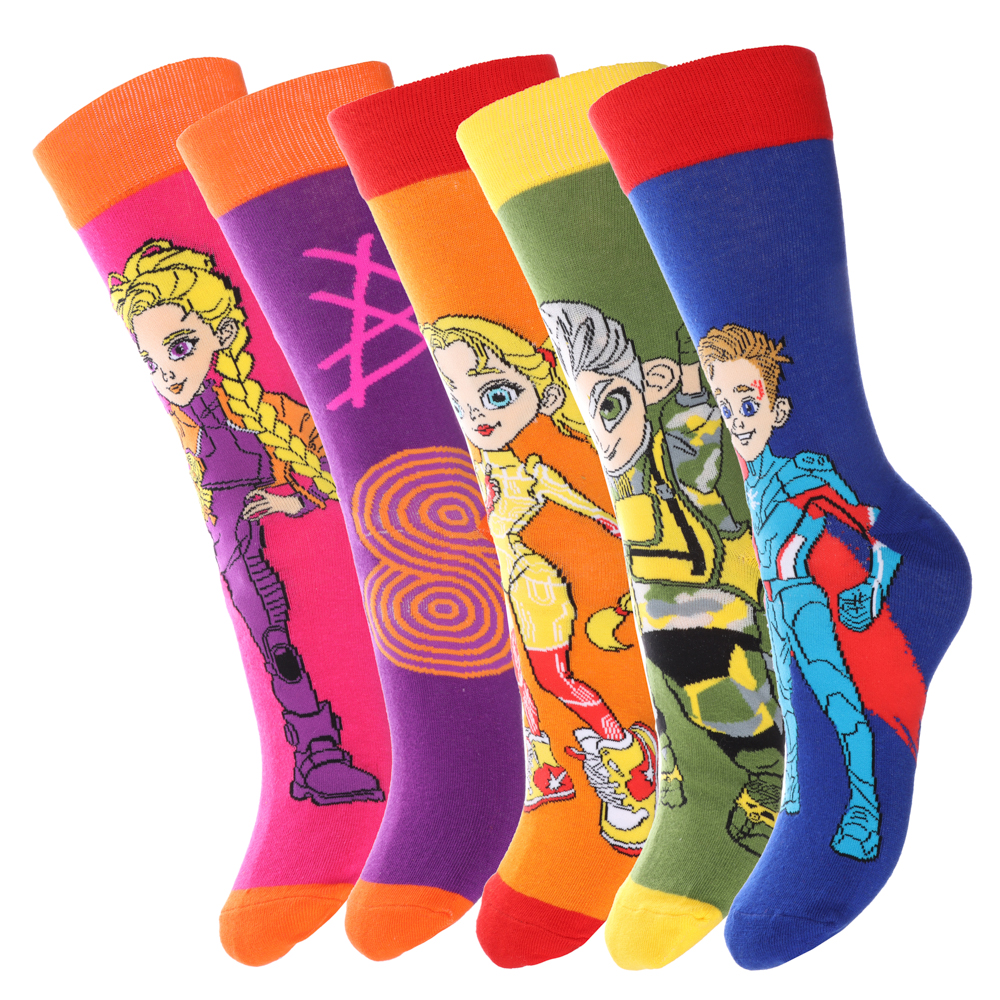 BY Русские Супергерои Носки р.23-25, 65% хлопок, 25% полиэстер, 10% спандекс, разноцветные, #34, арт.№ 019-419