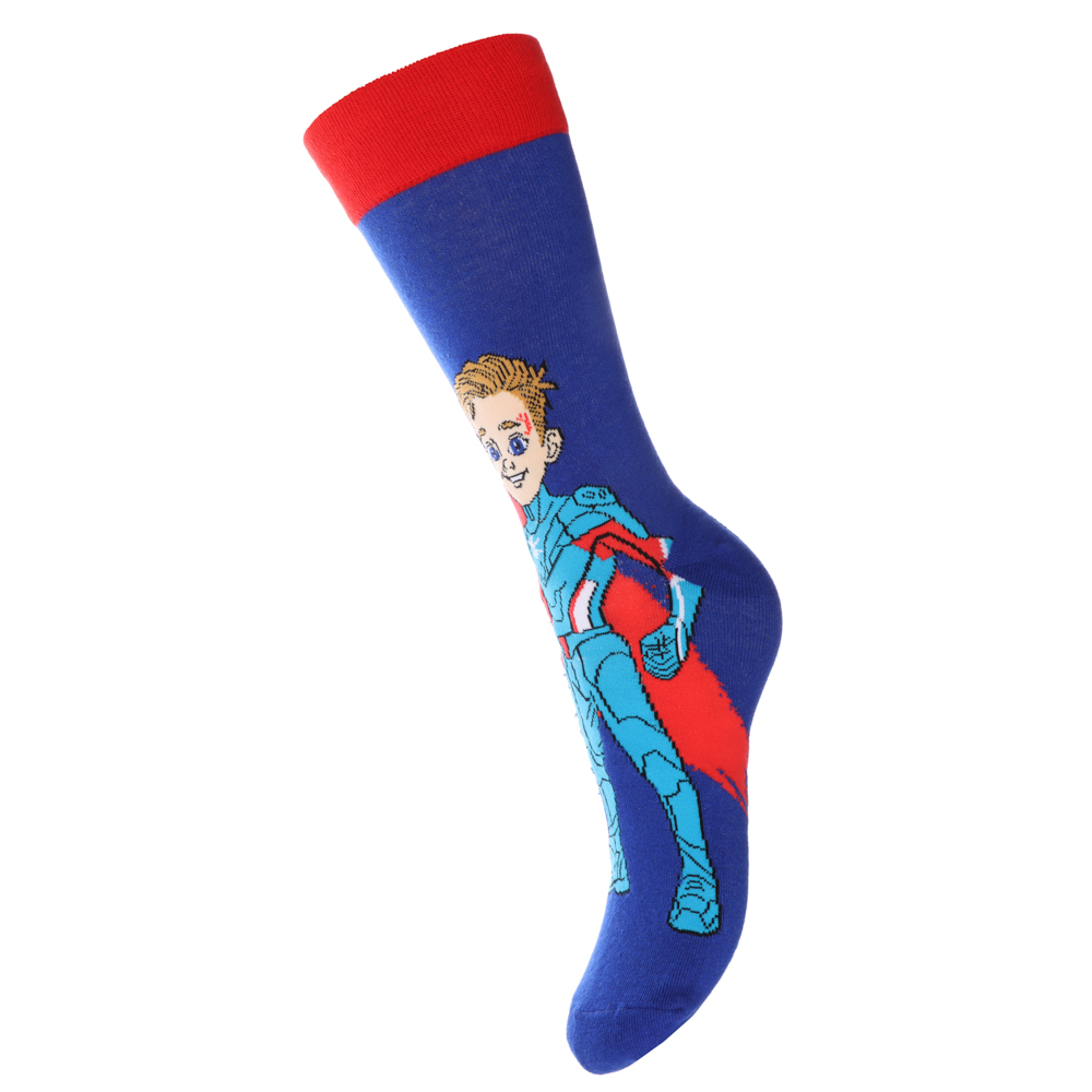 BY Русские Супергерои Носки р.23-25, 65% хлопок, 25% полиэстер, 10% спандекс, разноцветные, #34, арт.№ 019-419