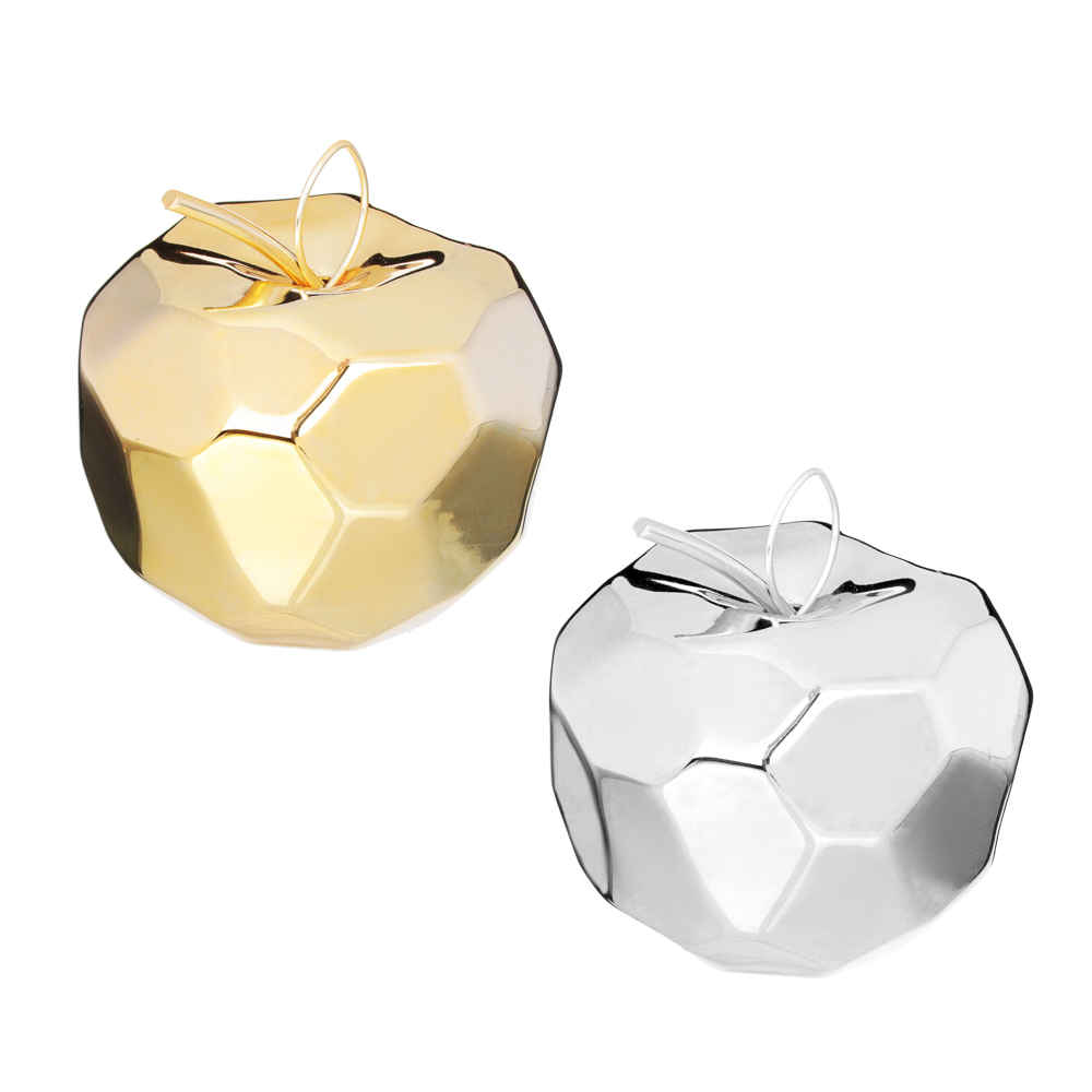 MILLIMI Фигурка "Яблоко" 9,5х9,5х11см, керамика, 2 цвета, арт.№ 820-458