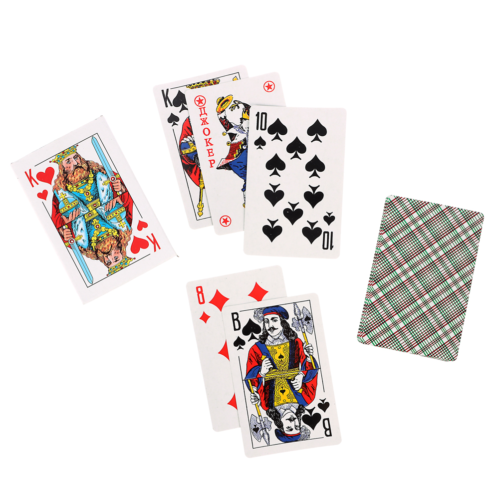 Карты игральные 54 шт/колода, 9x6 см, арт.№ 538-242