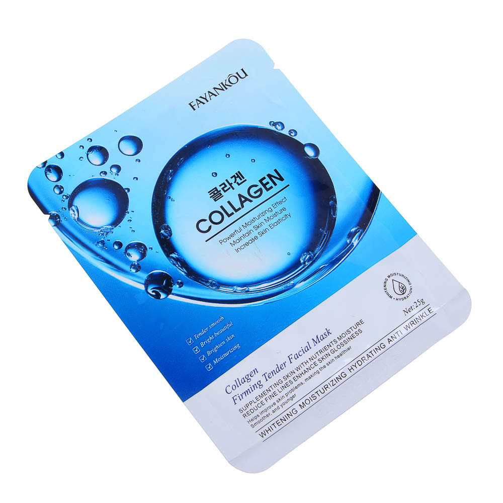 FAYANKOU Маска тканевая для укрепления овала, 25 гр, коллаген, арт.№ 022-224