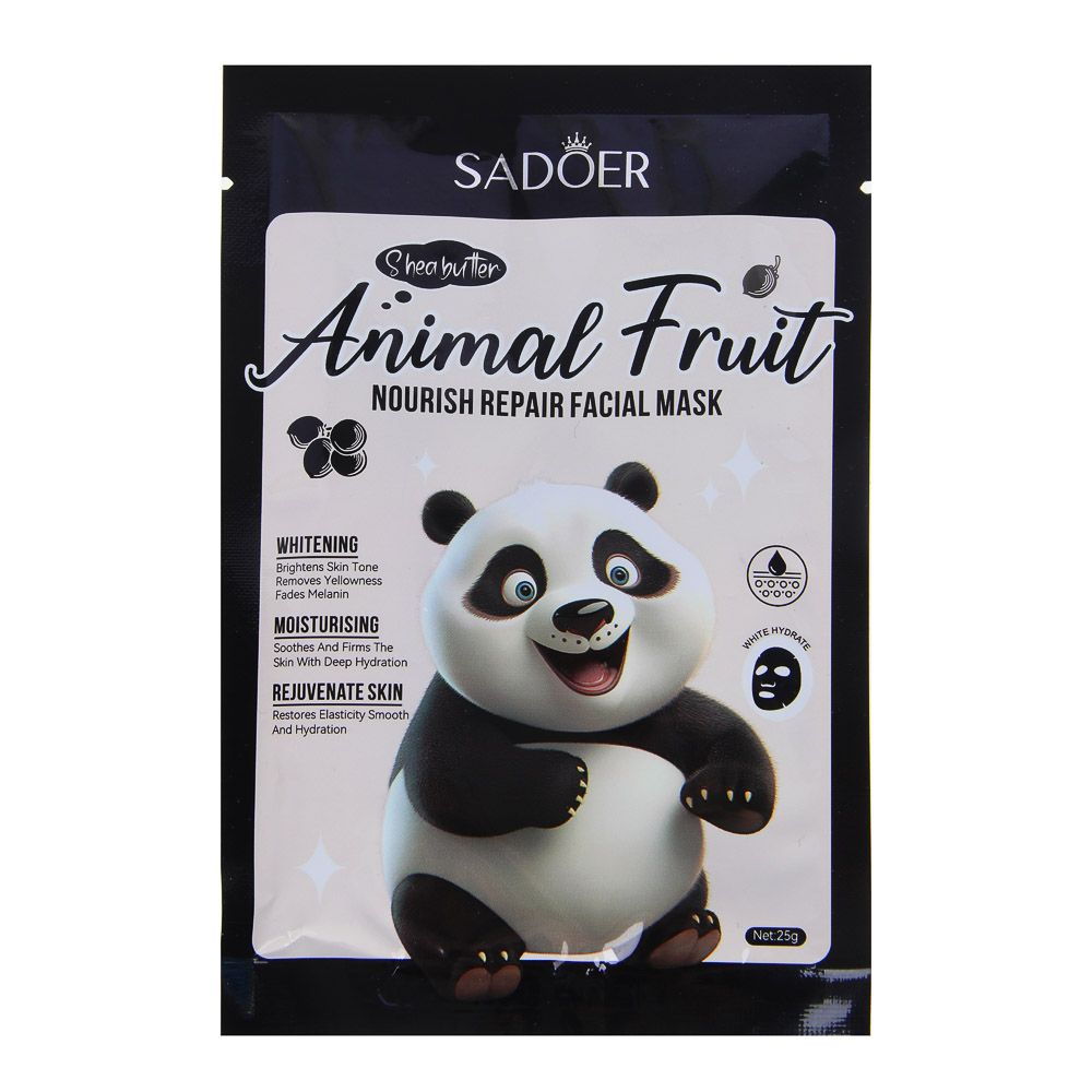 SADOER Маска тканевая питательная, 25 гр, масло ши, арт.№ 022-244