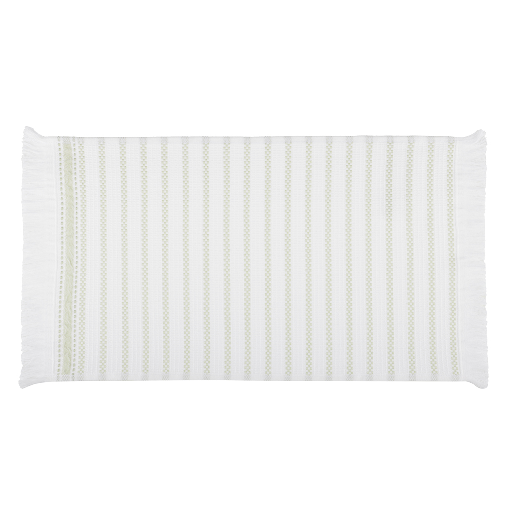 Полотенце кухонное вафельное, 30х50см, 100% хлопок, Spany, Stripe, зеленый, арт.№ 434-190