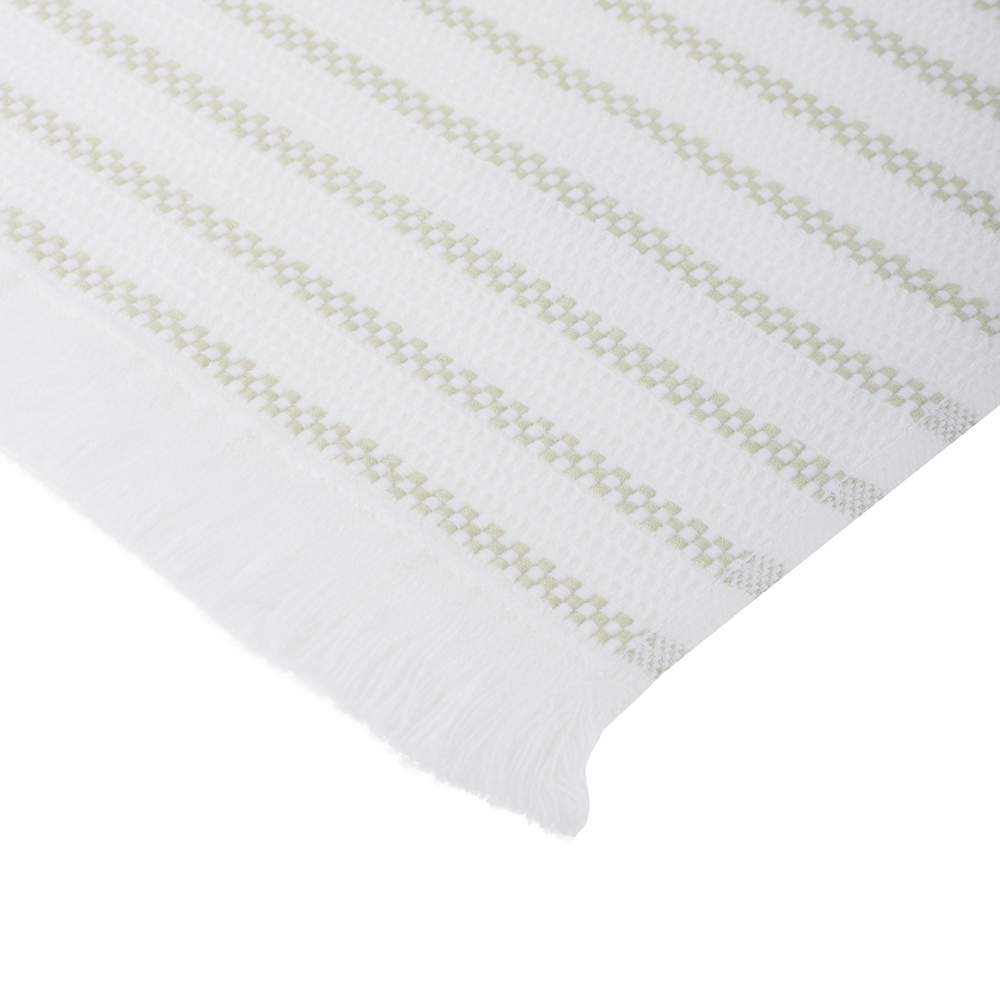 Полотенце кухонное вафельное, 30х50см, 100% хлопок, Spany, Stripe, зеленый, арт.№ 434-190