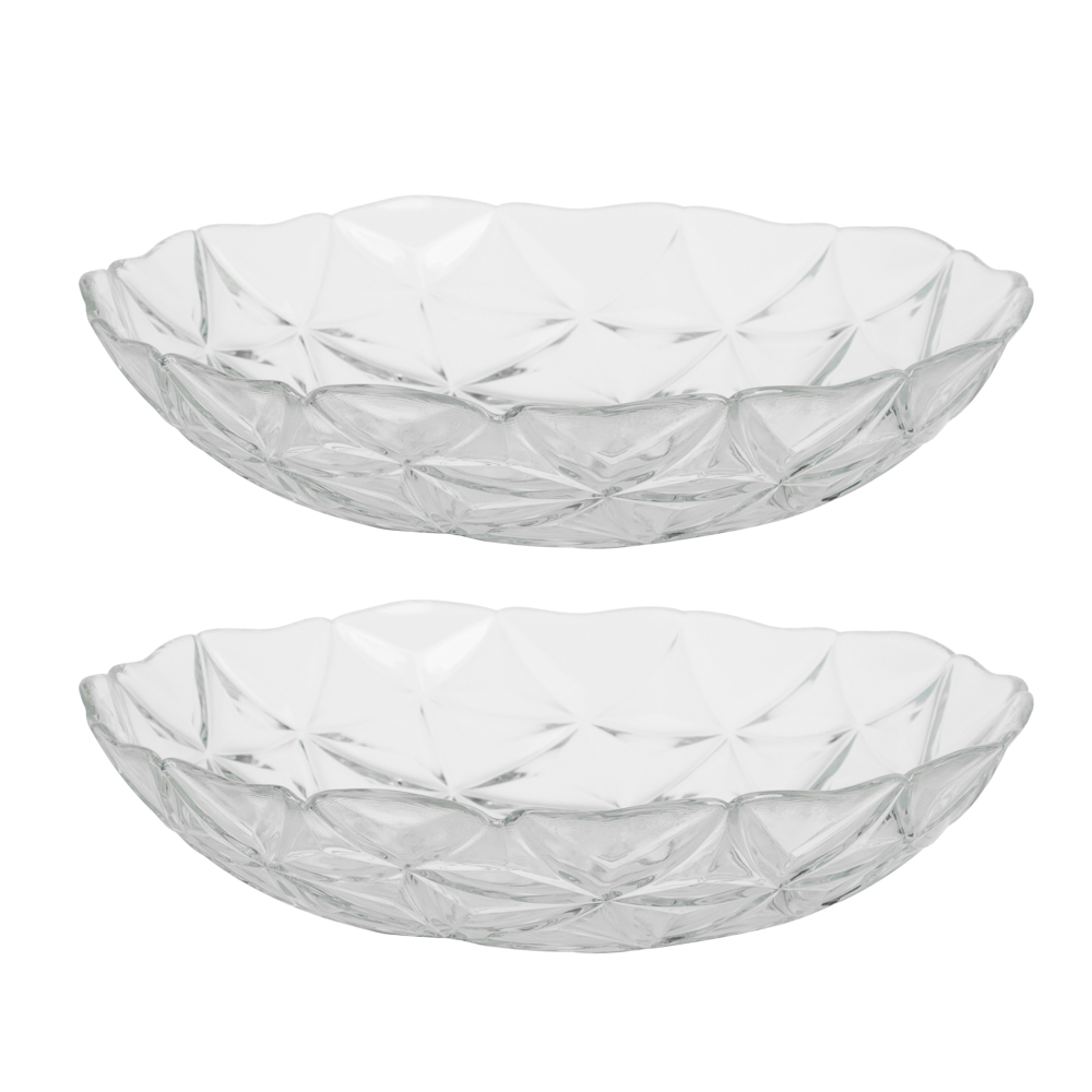 PASABAHCE Эстрелла Тарелка глубокая 2 шт 220мм, стекло, инд. Упаковка, арт.№ 877-763