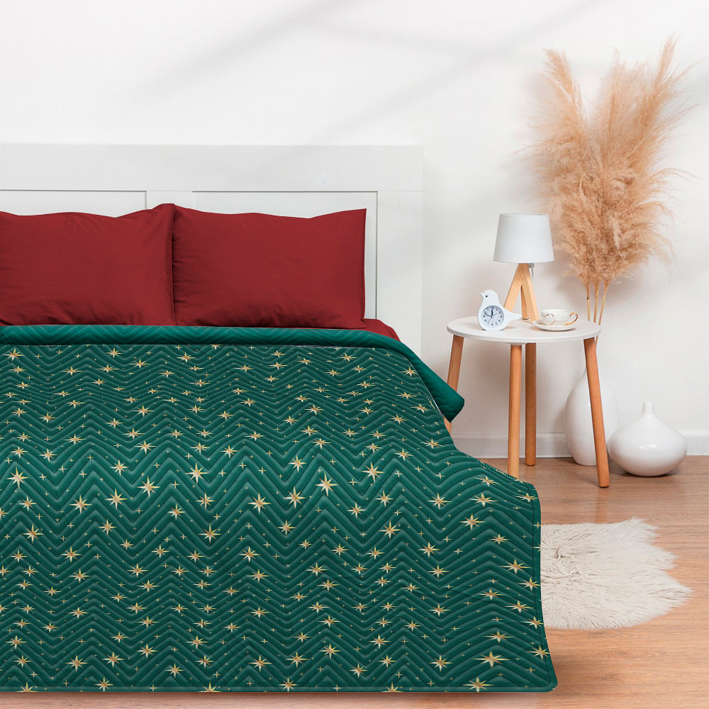 PROVANCE Щелкунчик Покрывало велюр, звезды, 200х220см, 100% полиэстер, 2 дизайна, арт.№ 492-248