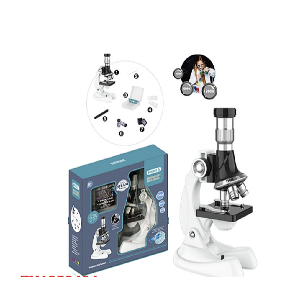 Микроскоп, металл, пластик 23,5х23,8х8см, ИГРОЛЕНД, арт.№ 283-268