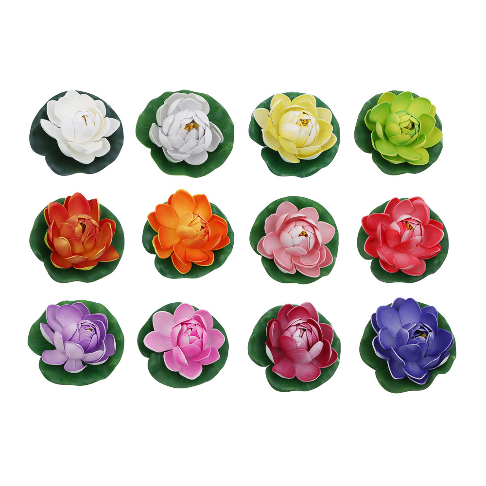 Кувшинка декоративная для пруда тм INBLOOM, d10.5 см, ПВХ, арт.№ 171-027