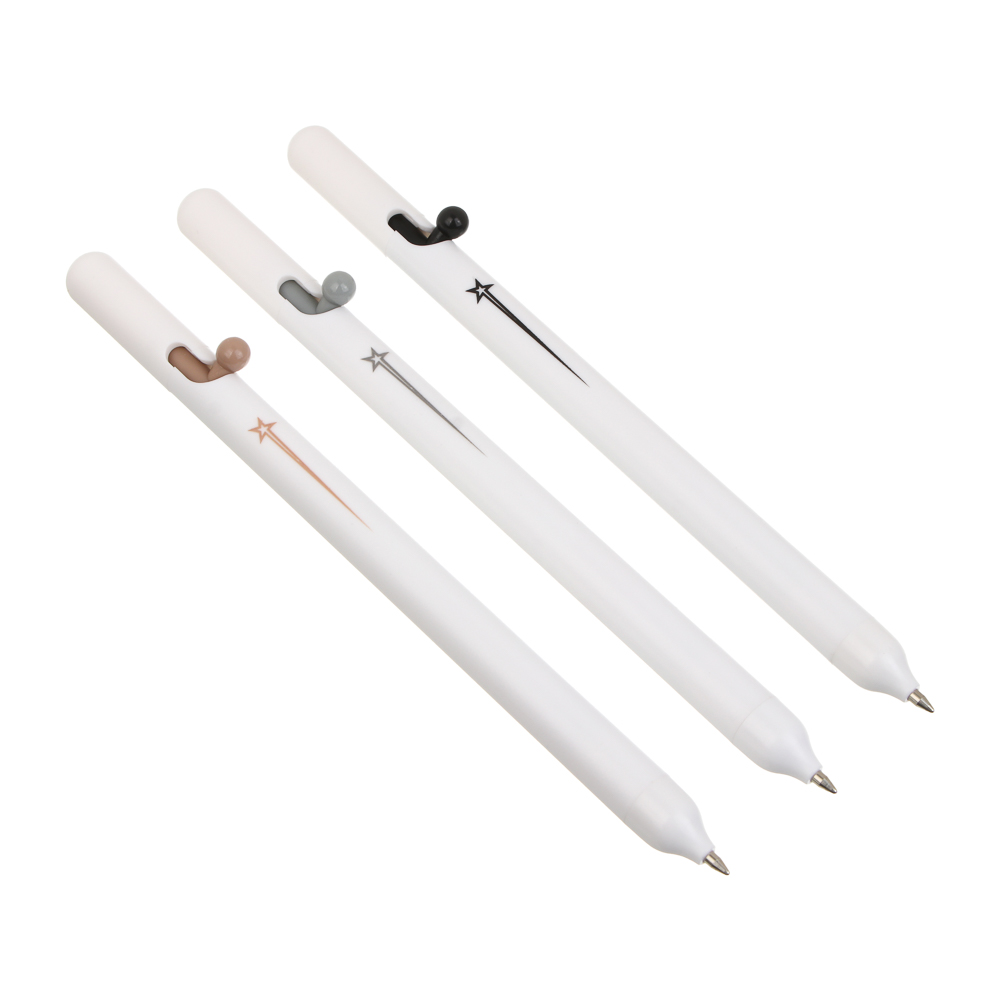 Авторучка шариковая синяя BY Русские Супергерои "Свет" масл.основа, 3 вида, арт.№ 801-094