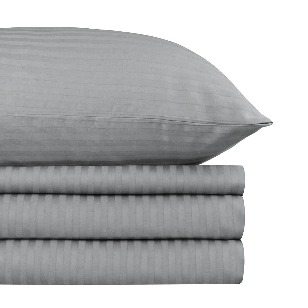 PROVANCE Hotel Комплект постельного белья семейный (5 предметов), сатин, 100% хлопок, серый, арт.№ 421-369