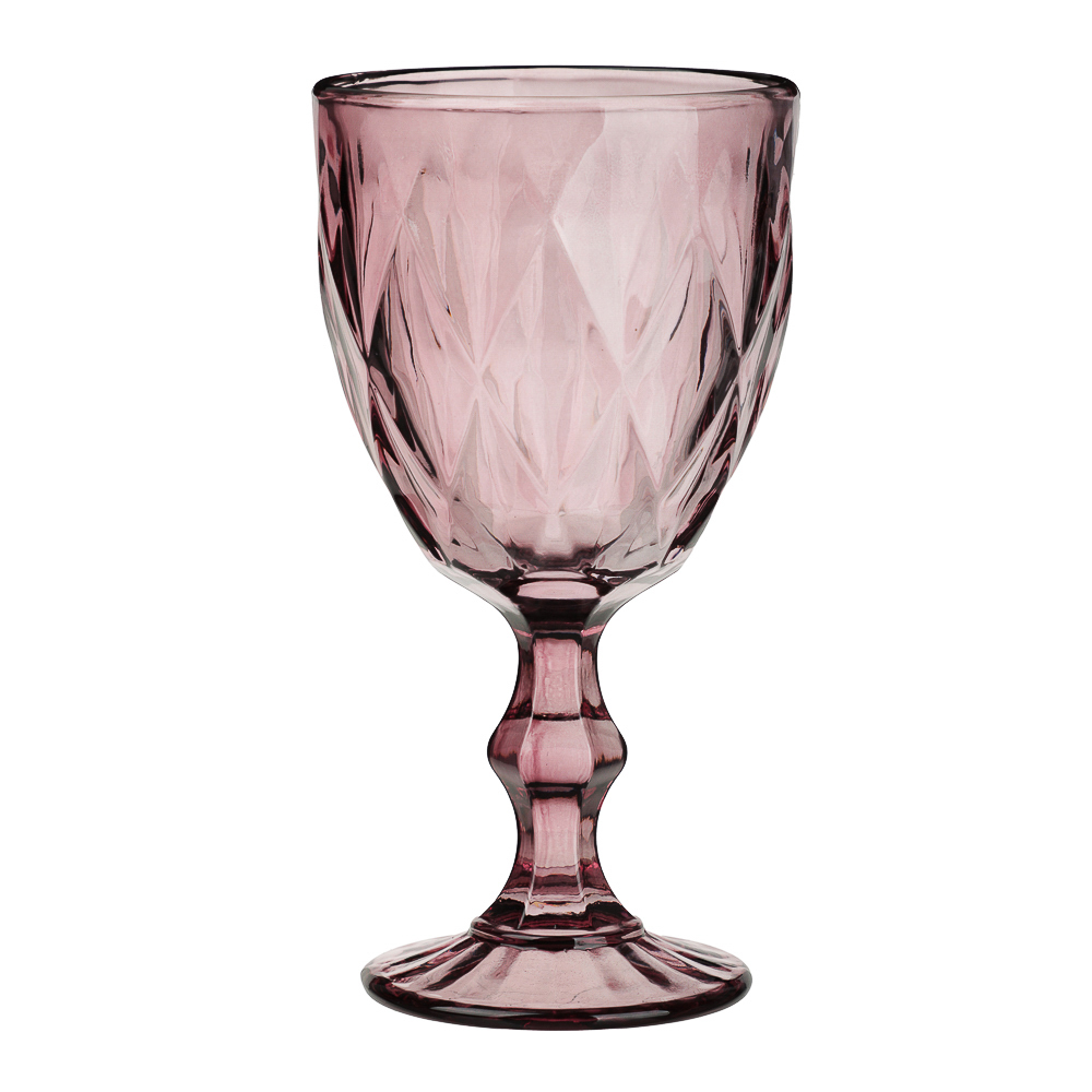 Набор бокалов для вина тм MILLIMI Ромб, 320мл, стекло, 3 шт, 3 цвета, арт.№ 878-712