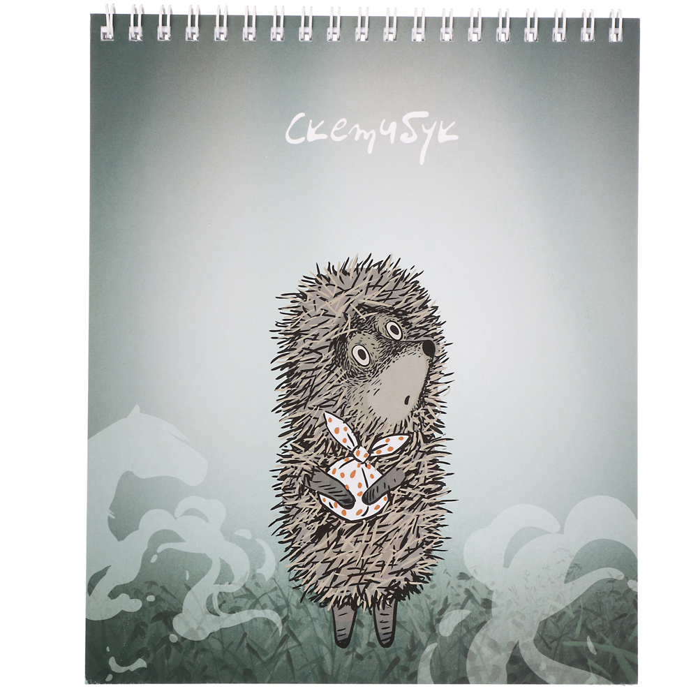 Ежик в Тумане Блокнот для зарисовок (скетчбук) 16,4х19,5см, 30л, спираль, твердая подложка, 2 диз., арт.№ 805-042