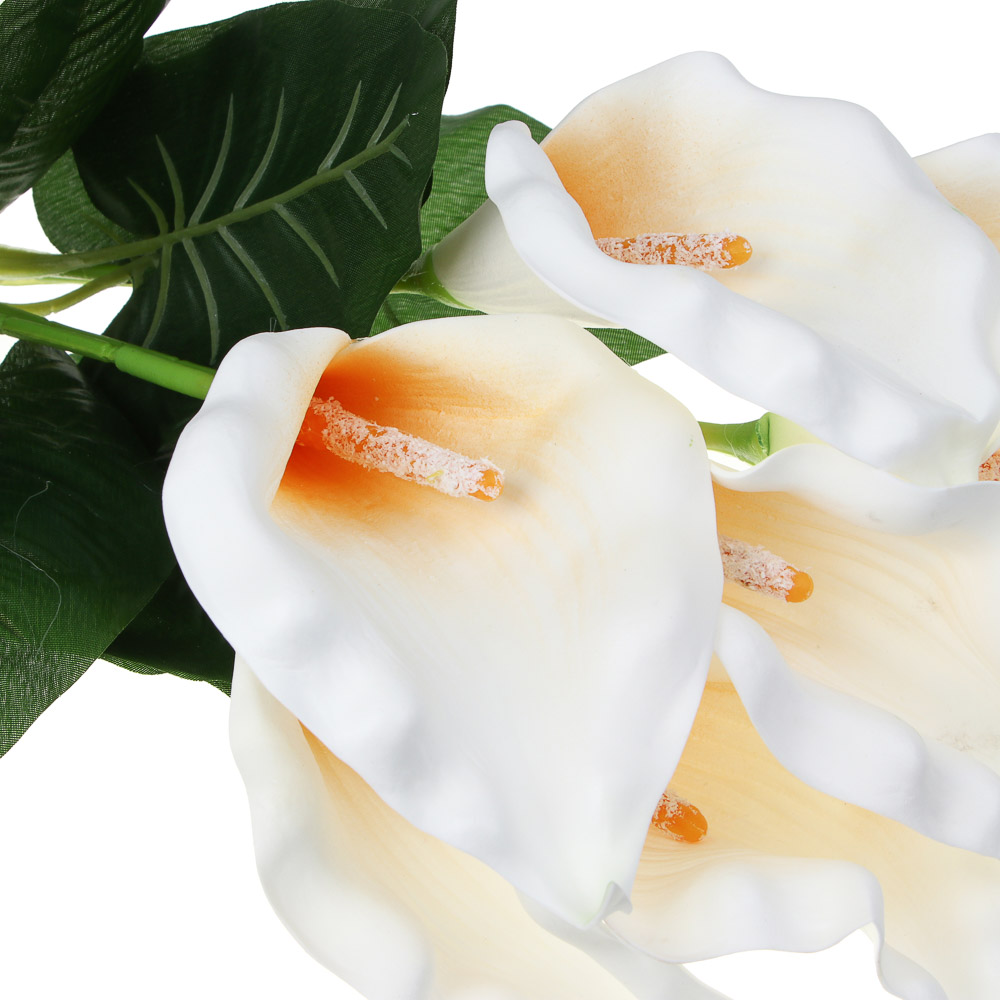 LADECOR Цветок искусственный каллы, 60 см, ткань, ЭВА, пластик, железная проволока, арт.№ 535-202