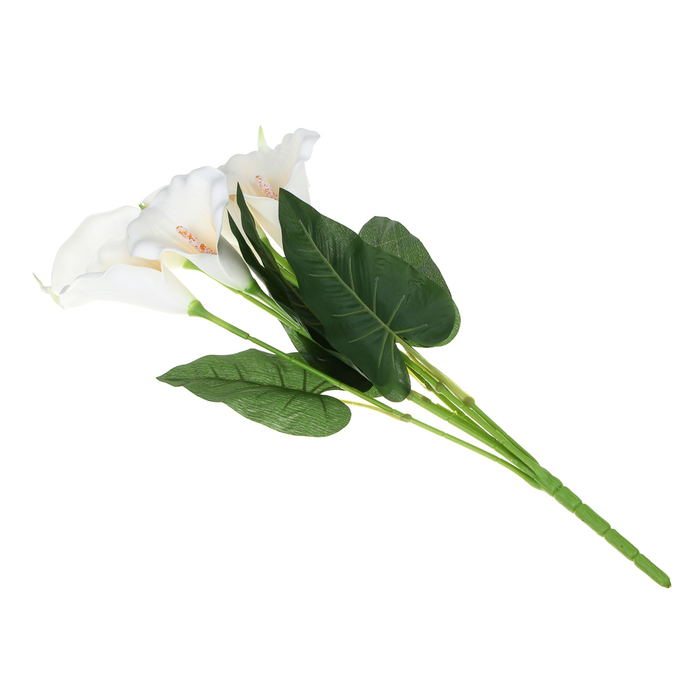 LADECOR Цветок искусственный каллы, 60 см, ткань, ЭВА, пластик, железная проволока, арт.№ 535-202