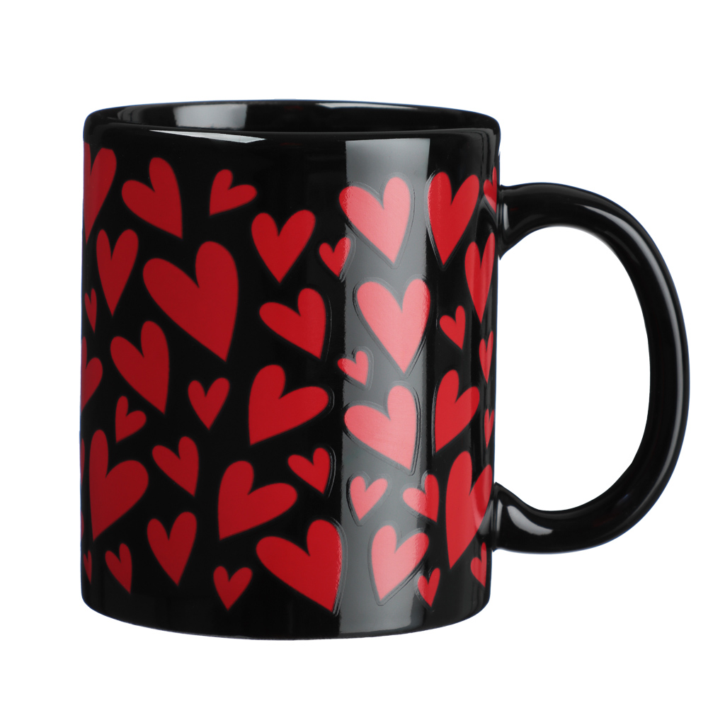 MILLIMI Сердечки Кружка 350мл с терморисунком, керамика — купить в МПР MILLIMI Сердечки Кружка 350мл с терморисунком, керамика, арт.№ 806-254