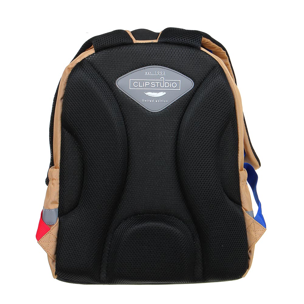 BY ПЕРЕСВЕТ Рюкзак шк.полужесткий 37х28х14см, 3отд., 2карм., эргон.спинка, нагруд.стяжка, ПЭ, арт.№ 254-471