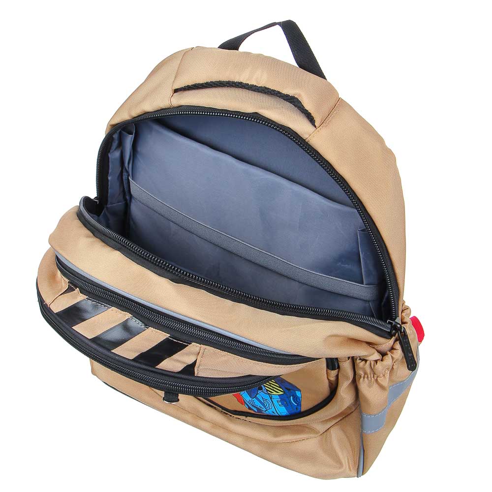 BY ПЕРЕСВЕТ Рюкзак шк.полужесткий 37х28х14см, 3отд., 2карм., эргон.спинка, нагруд.стяжка, ПЭ, арт.№ 254-471