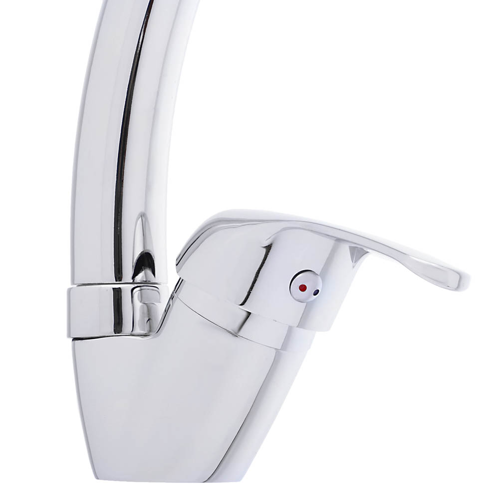 СоюзКран Смеситель для кухни, поворотный излив 25см, кер. картридж 35мм, хром, цинк, SK01-C102, арт.№ 567-050