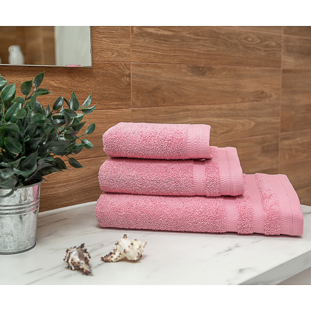 PROVANCE Виана Полотенце махровое, 100% хлопок, 30х70см, 450гр/м, фиолет, пыльная роза, арт.№ 492-100