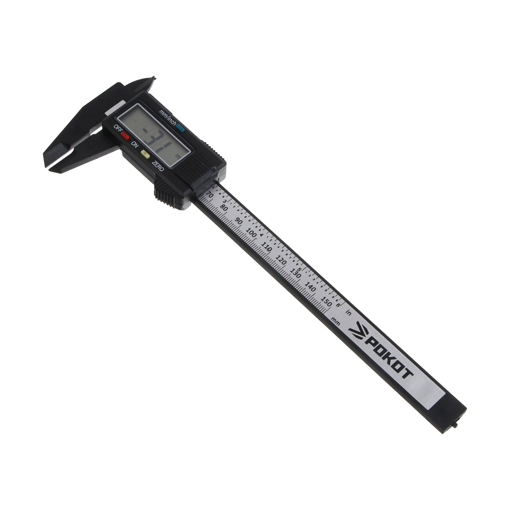 Штангенциркуль цифровой пластик тм РОКОТ 150мм, ШЦЦ-I-150-0,05-1, арт.№ 660-119