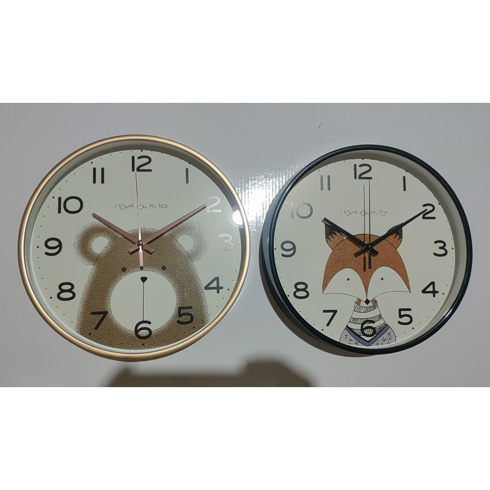 Часы настенные Животные d-25см, пластик, 2 цвета, 1xAA, LADECOR CHRONO, арт.№ 581-405