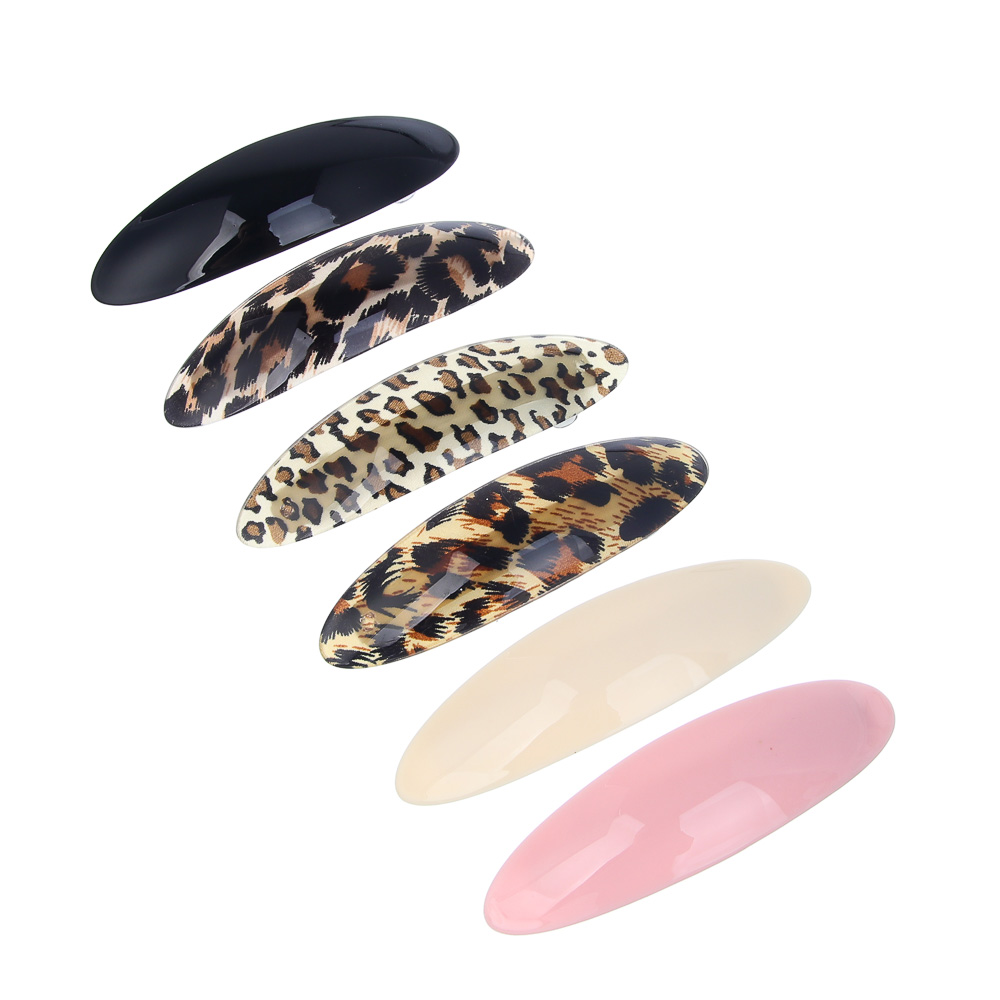 ЮНИLOOK Заколка-автомат для волос, 10,5х3см, акрил, металл, 6 цветов, ACS25-7, арт.№ 321-390