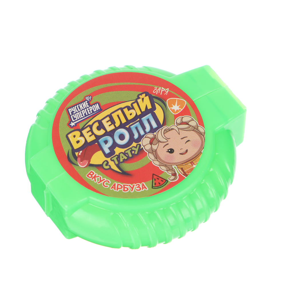 BY Русские Супергерои Жевательная резинка в рулоне с тату 12 гр., арт.№ 347-207